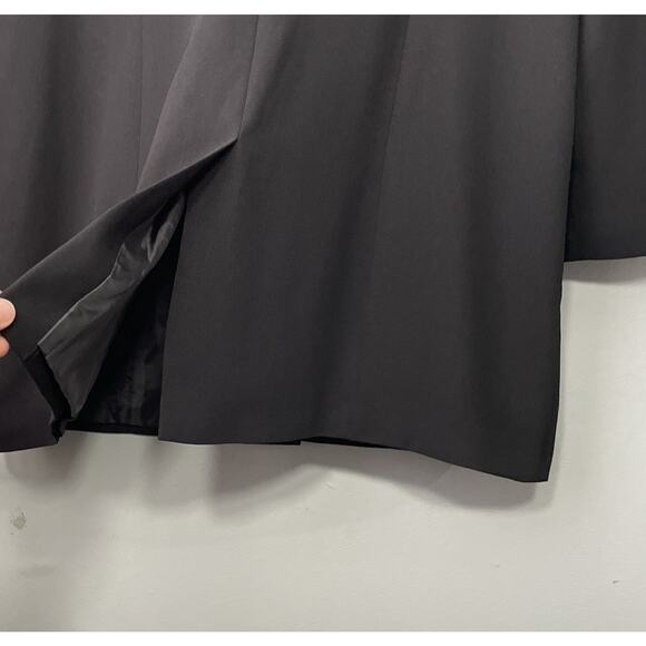 Studio I Longline Blazer Size 18 Black Jacket Office Event Goth Classic Evening - Picture 7 of 14